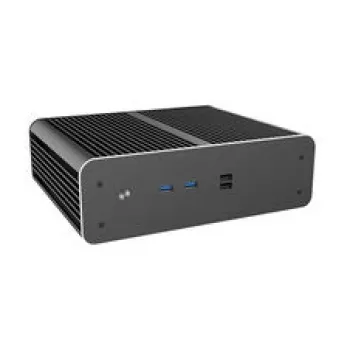 Akasa Euler CMX Mini-ITX κουτί PC χωρίς ανεμιστήρα A-ITX61-S1B – μαύρο, Mini-κουτί για συστήματα παθητικής ψύξης