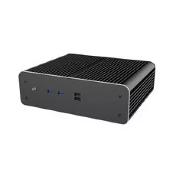 Akasa Euler CMX Mini-ITX κουτί PC χωρίς ανεμιστήρα A-ITX61-S1B – μαύρο, Mini-κουτί για συστήματα παθητικής ψύξης