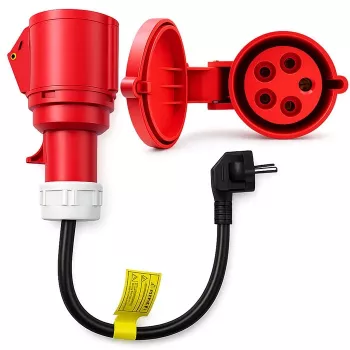 Τροφοδοτικό QOLTEC CEE 16A 5P 400V σε SCHUKO 230V, Μοντέλο 52724