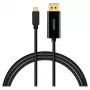 Καλώδιο SAVIO CL-207 USB-C σε DisplayPort 2,0 m, υποστήριξη DisplayPort 1.2