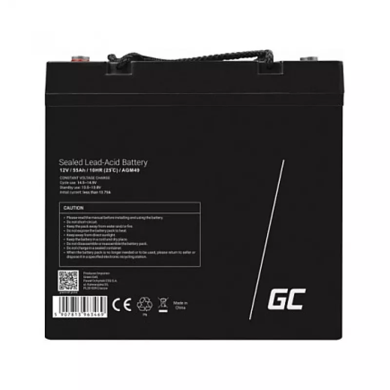 Μπαταρία AGM Green Cell AGM49 55 Ah 12 V Marine Leisure