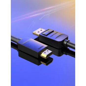 Καλώδιο DP σε HDMI 2M/SCHWARZ Hadbh Vention