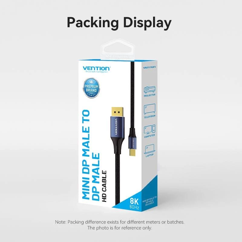 Καλώδιο Mini DP σε DP 2M/BLAU Hcflh Vention