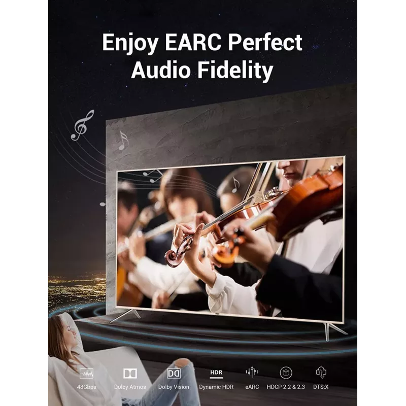 Καλώδιο HDMI 8K/10M μαύρο Aanbl Vention