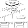 Εντοιχιζόμενη επαγωγική εστία Electrolux EIT61443B, 4 ζώνες, χειρισμός αφής