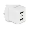 Dicota τροφοδοτικό - συμπαγές, laptop - 32 Watt - 3 A - 3 θύρες εξόδου (USB-C, 2 x USB)