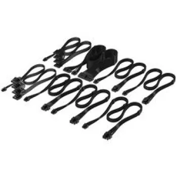 Corsair Premium-Sleeved DC καλώδιο Pro Kit, για τροφοδοτικό Type-5 - μαύρο