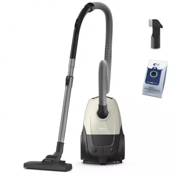 Ηλεκτρική σκούπα | PHILIPS | ισχύς εισόδου 800 W | χωρητικότητα σκόνης 3 L | σκούπα δαπέδου | τύπος καθαρισμού στεγνός | δοχείο σκόνης σακούλα | χρώμα μαύρο/μπεζ | XD1101/10