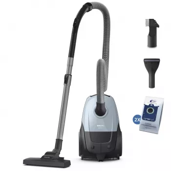 Ηλεκτρική σκούπα δαπέδου Philips 2000 series XD1142/10 — 800 W, 3 L σακούλα, φίλτρο HEPA, στεγνός καθαρισμός