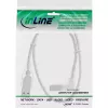 Καλώδιο USB 2.0 InLine Type-A (γωνιακό) σε Type-B αρσενικό, 0,3 m, διαφανές