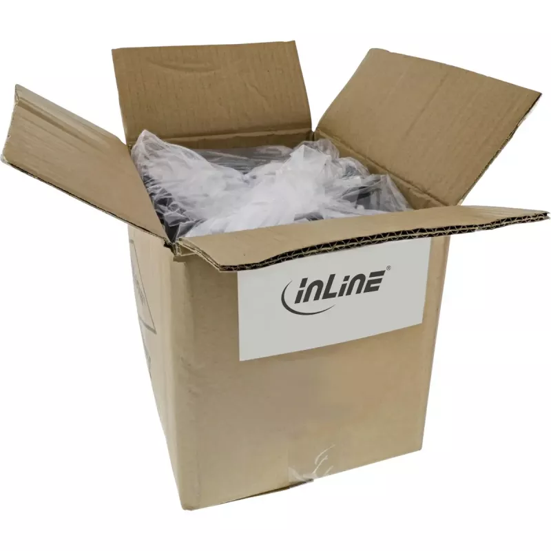 InLine B-76905 Bulk Pack S/FTP PiMF Cat.6 καλώδιο patch χωρίς αλογόνα, γκρι, 5 m, 25 τεμ.