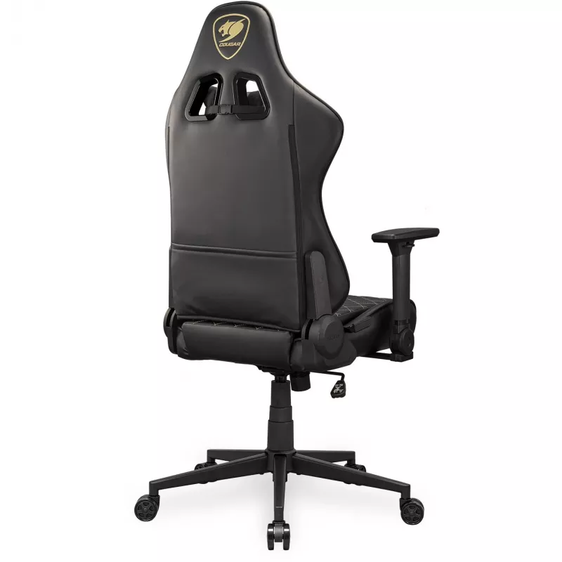 Καρέκλα gaming universal COUGAR Gaming ARMOR ONE V2 επενδεδυμένο κάθισμα μαύρο χρυσό