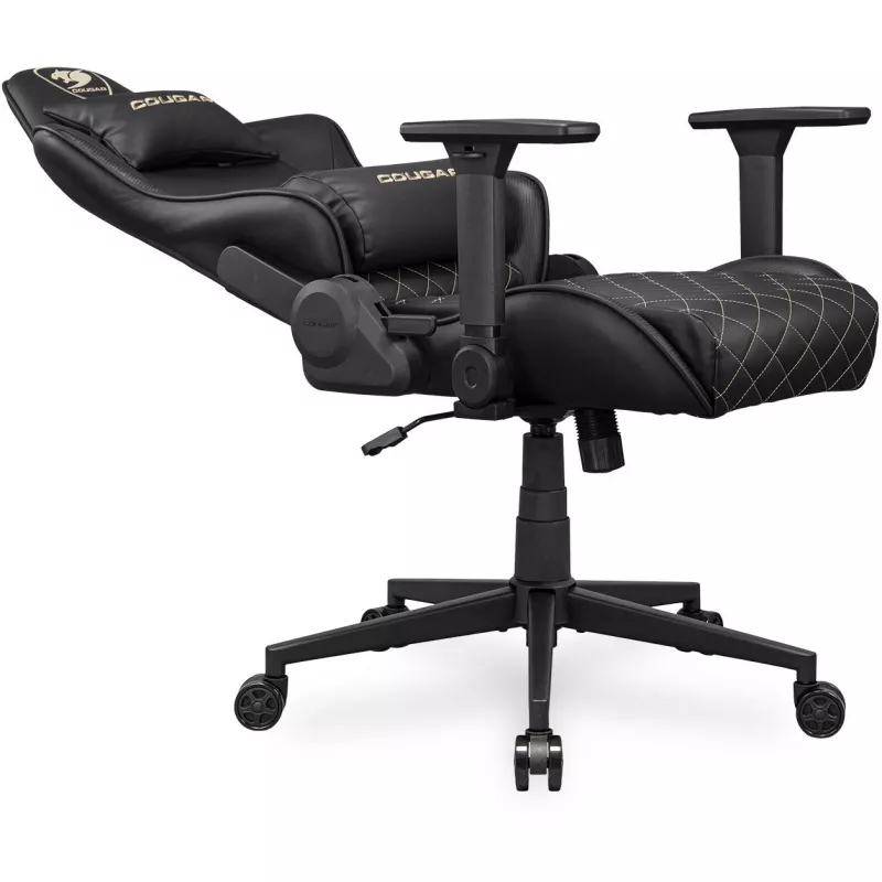 Καρέκλα gaming universal COUGAR Gaming ARMOR ONE V2 επενδεδυμένο κάθισμα μαύρο χρυσό