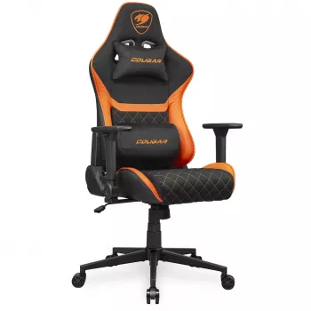 Καρέκλα gaming universal COUGAR Gaming Armor One V2 F επενδεδυμένο κάθισμα μαύρο πορτοκαλί