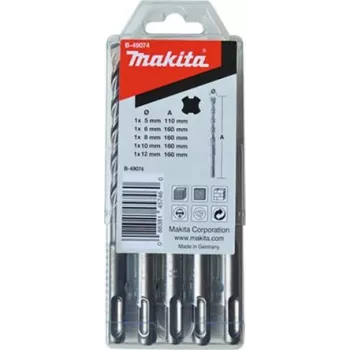 MAKITA B-49074 - σετ τρυπάνια HM V-PLUS Νο. 3 για περιστροφικό σφυρί HR2470 (50/100 mm μήκος εργασίας | 5 τεμ.) (B-49074)