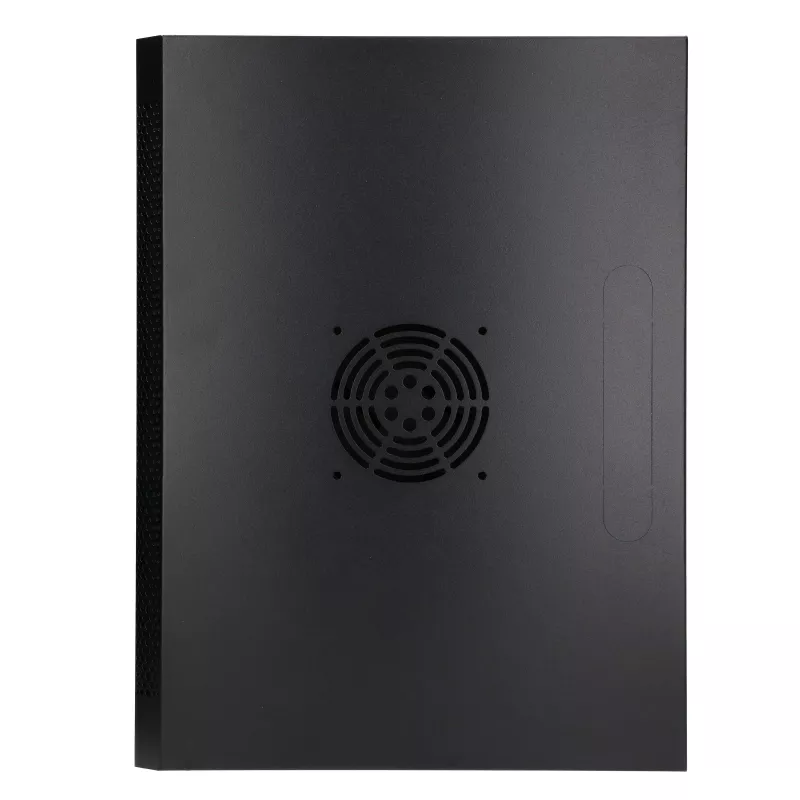 Extralink Lite 12U 530X400 ΕΠΙΤΟΙΧΙΟ Rack cabinet Μαύρο Με ράφι