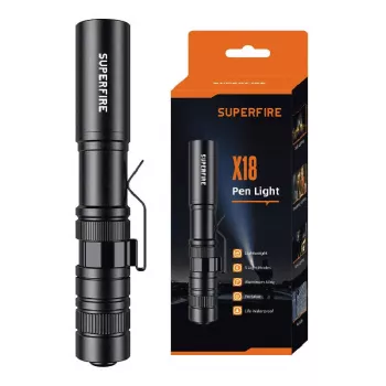 Φακός Superfire X18 Φορητός LED φακός 55 lm 5 W, συμπαγής φορητός