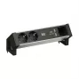 BACHMANN DESK2 ALU Μαύρο 2x υποδοχή σούκο 1x φορτιστής USB 1x ABD GST18