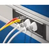 Πολύπριζο Bachmann STEP ALU 1x USB 1x Custom-Modul 2x υποδοχή