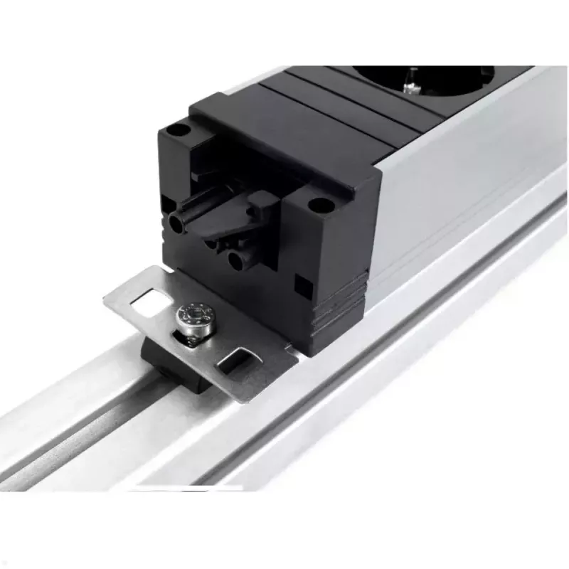 Πολύπριζο Bachmann STEP ALU 1x USB 1x Custom-Modul 2x υποδοχή