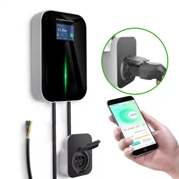 Extralink BS20-BA-22kW-APP Φορτιστής Ηλεκτρικού Αυτοκινήτου Type A 32A 22kW, 3 φάσεων, οθόνη LCD, εφαρμογή, 6,1 m