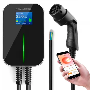 Extralink BS20-BC-22kW-APP Φορτιστής Ηλεκτρικού Αυτοκινήτου Type 2 32A 22 kW, 3 φάσεων, οθόνη LCD, εφαρμογή, 6,1 m