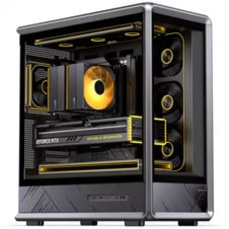 Jonsbo D401 Κουτί Υπολογιστή, Midi Tower, ATX, Tempered Glass – μαύρο