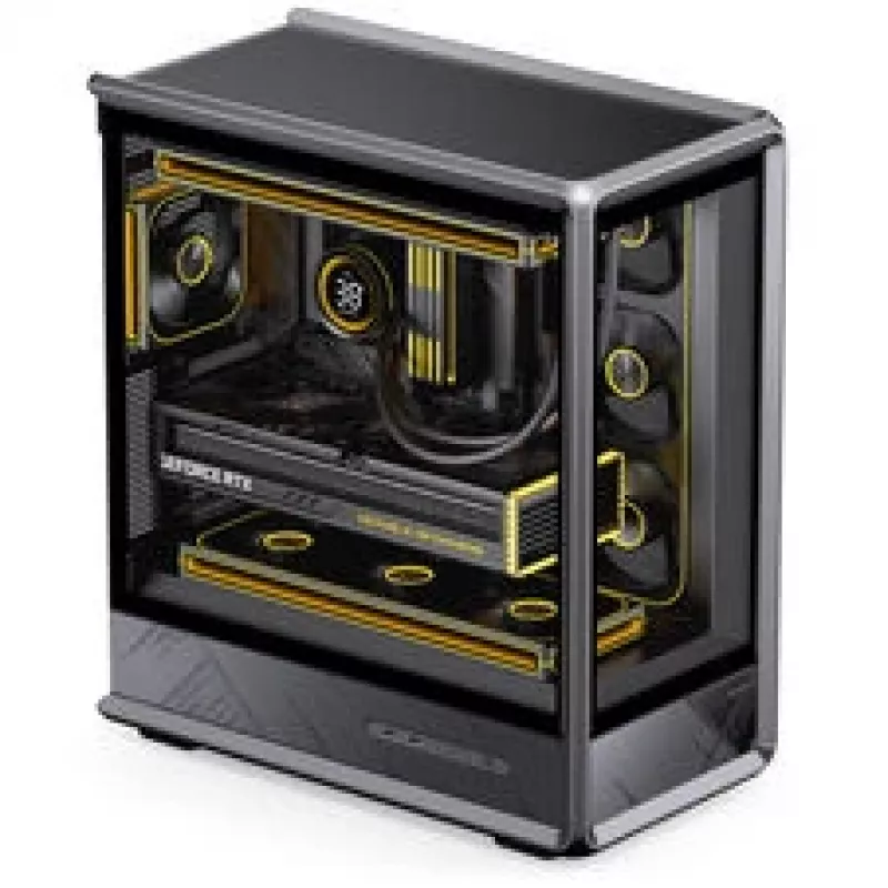 Jonsbo D401 Κουτί Υπολογιστή, Midi Tower, ATX, Tempered Glass – μαύρο