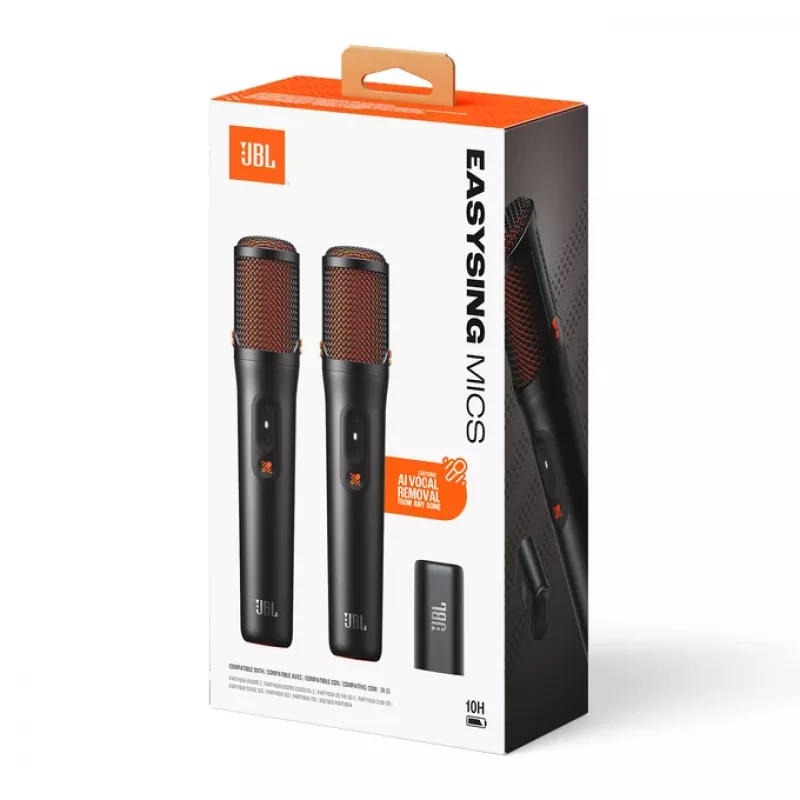 JBL EasySing Mics Μαύρο Σετ Μικροφώνων