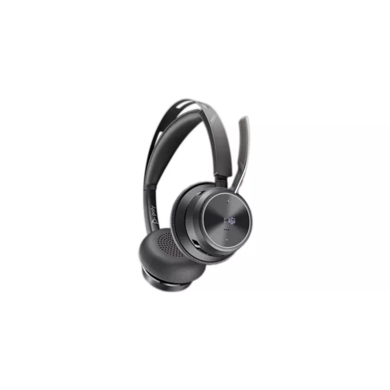HP Poly Voyager Focus 2-M USB-C-C Headset με προσαρμογέα USB-C/A και βάση φόρτισης Poly+ 3 έτη