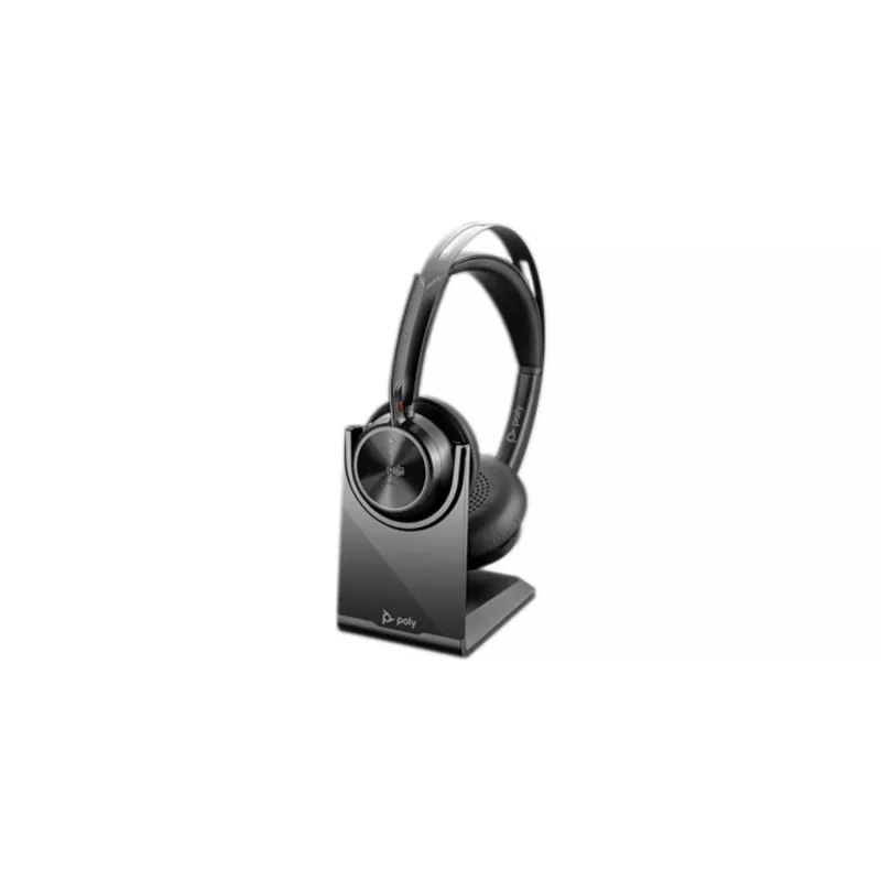 HP Poly Voyager Focus 2-M USB-C-C Headset με προσαρμογέα USB-C/A και βάση φόρτισης Poly+ 3 έτη
