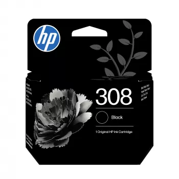 HP 308 συσκευασία 2 τεμ. μαύρο/τρίχρωμο γνήσιο σετ μελανοδοχείων, τυπική απόδοση, μαύρο, cyan, magenta, κίτρινο, μελάνη βαφής, χρωστική μελάνη, 2 τεμ., 160 σελίδες