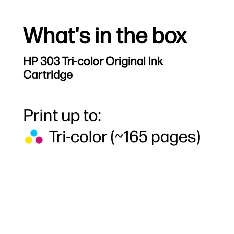 HP 303 τρίχρωμο γνήσιο μελανοδοχείο