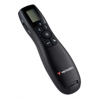 Verbatim Keynote ασύρματος παρουσιαστής με οθόνη LCD, RF, USB, 30 m, μαύρο