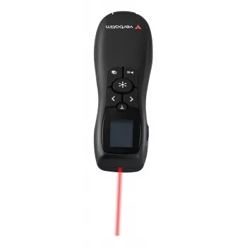 Verbatim Keynote ασύρματος παρουσιαστής με οθόνη LCD, RF, USB, 30 m, μαύρο
