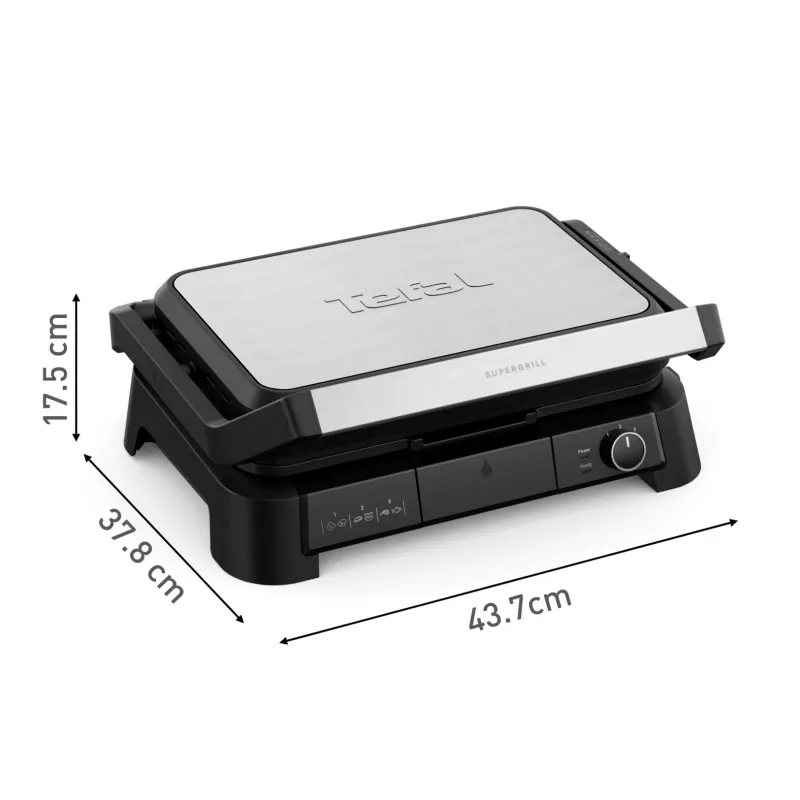 Tefal SuperGrill 3-in-1 XL GC520DE0 Γκριλιέρα επαφής