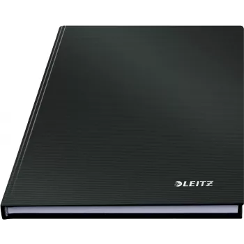 Leitz σημειωματάριο Solid Hardcover A5 με γραμμές 90 g 80 φύλλα, μονόχρωμο, μαύρο, A5, 80 φύλλα, γυαλιστερό, 80 g/m²