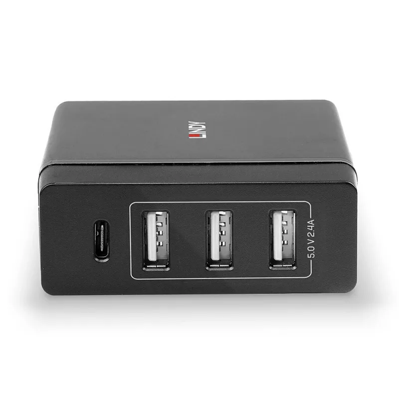 Lindy 4 Port USB Type C και A έξυπνος φορτιστής με Power Delivery, 72W