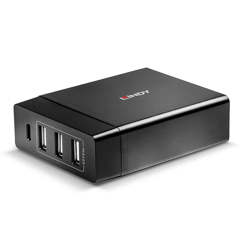 Lindy 4 Port USB Type C και A έξυπνος φορτιστής με Power Delivery, 72W