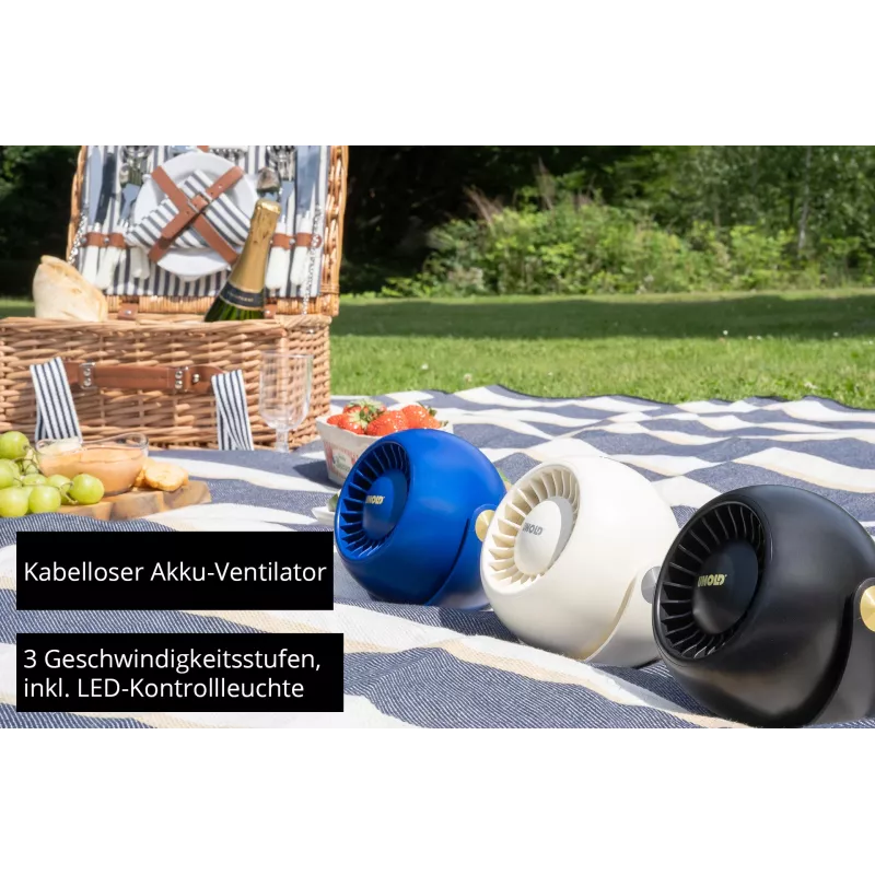 Unold Breezy Bowl 86675 συμπαγής προσωπικός ανεμιστήρας, μαύρος
