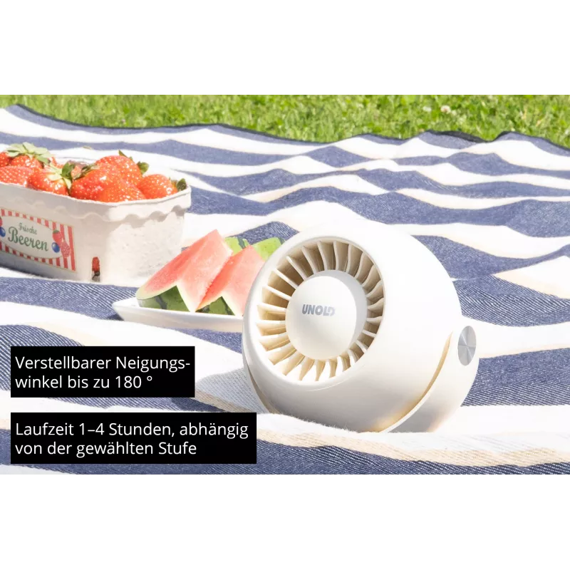 Unold Breezy Bowl 86675 συμπαγής προσωπικός ανεμιστήρας, μαύρος
