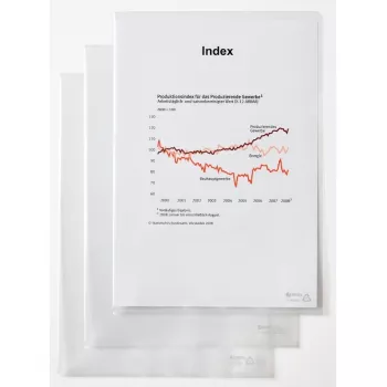 Rexel Φάκελος εγγράφων - Standard, A4, PVC, Διαφανής, 229 mm, 318 mm, 20 mm