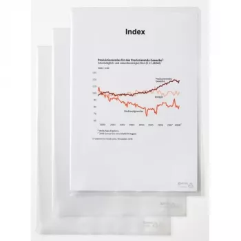 Rexel Φάκελος εγγράφων - Standard, A4, PVC, Διαφανής, 229 mm, 318 mm, 20 mm