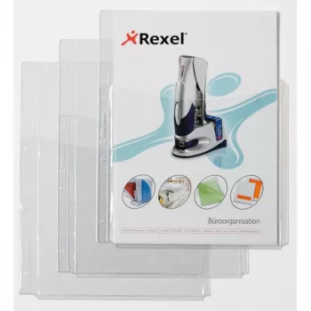 Rexel Θήκες Extraklasse με μπροστινό κάλυμμα, 210 x 297 mm (A4), Διαφανής, Πολυβινυλοχλωρίδιο, 0,18 mm, 220 mm, 318 mm