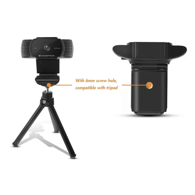 Conceptronic AMDIS 2K Super HD Webcam αυτόματης εστίασης με μικρόφωνο