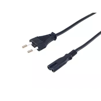 Equip Καλώδιο ρεύματος υψηλής ποιότητας, C7 σε 2-πολικό Euro, 3,0 m, 3 m, 2-πολικό, Υποδοχή C7, H03VVH2-F, 250 V, 2,5 A