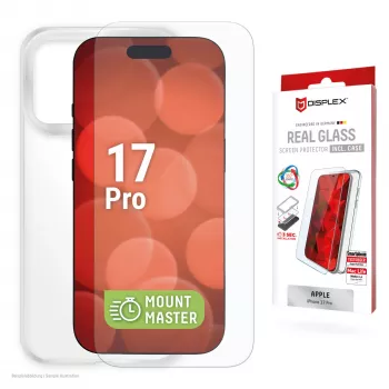 Προστασία οθόνης + θήκη e.v.i. για Apple iPhone 17 Pro – Σκληρυμένο γυαλί, Διαφανές, Ανθεκτικό σε γρατσουνιές και κραδασμούς