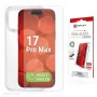Μεμβράνη προστασίας οθόνης και θήκη για Apple iPhone 17 Pro Max από e.v.i. — Σκληρυμένο γυαλί, Διαφανές, Ανθεκτικό σε γρατσουνιές & κραδασμούς