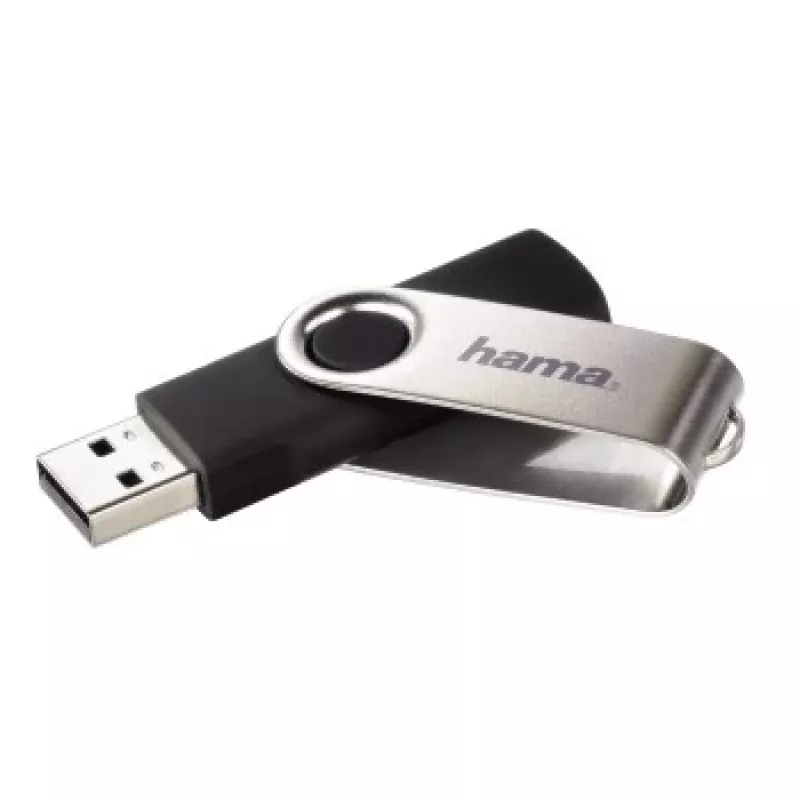 Hama Rotate USB 2.0 32 GB Μνήμη USB flash USB Type-A μαύρο