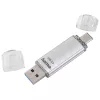 Hama C-Laeta Μνήμη USB 64 GB USB Type-A / USB Type-C 3.2 Gen 1 (3.1 Gen 1) ασημί